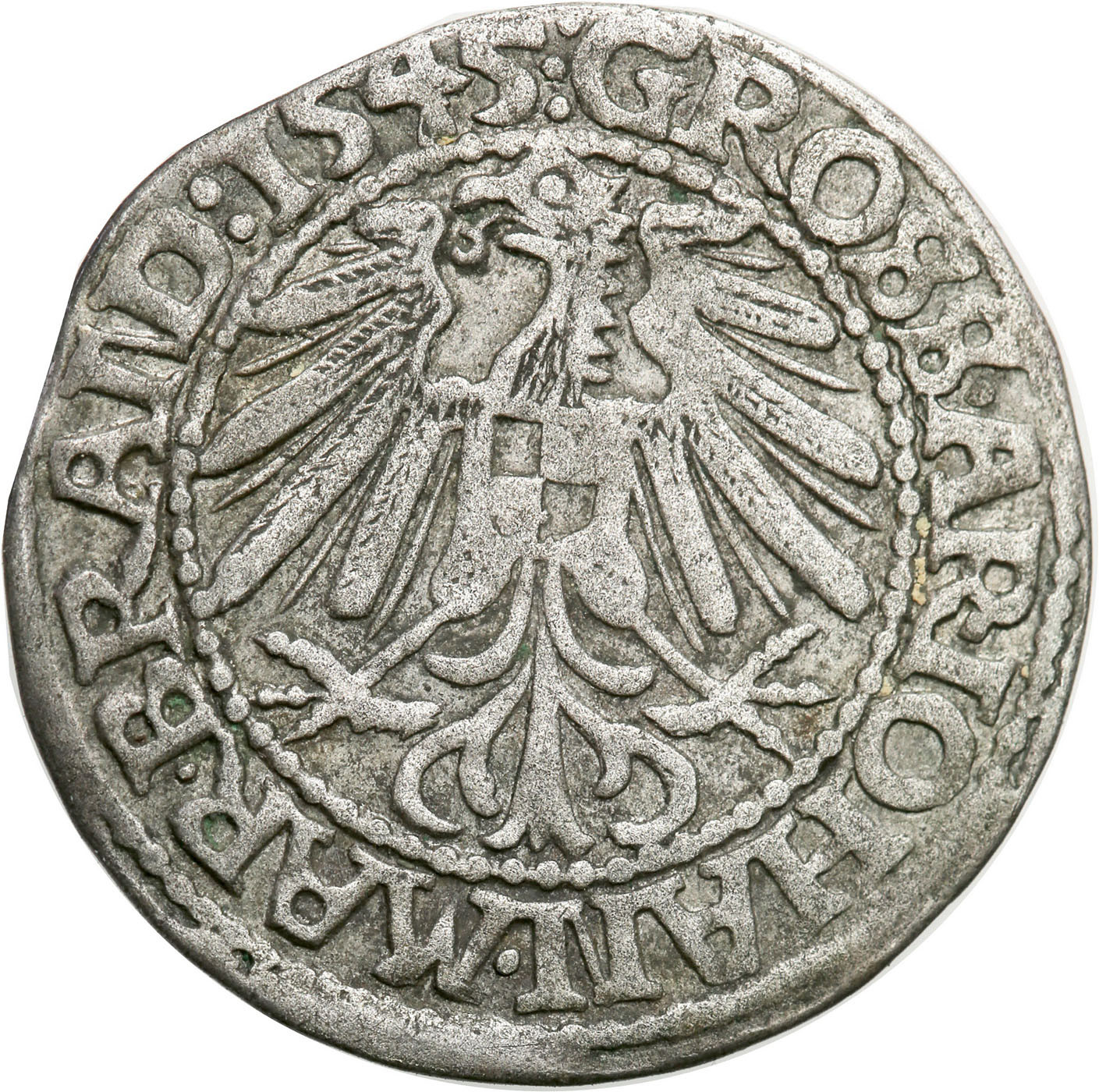 Śląsk. Jan Kostrzyński. Grosz 1545, Kostrzyń